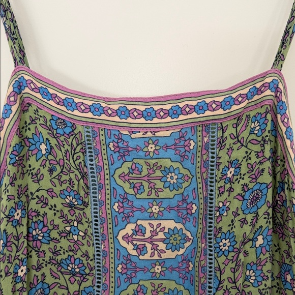 Spell Blue and Green Patterned Mini Dress - Picture 4 of 5